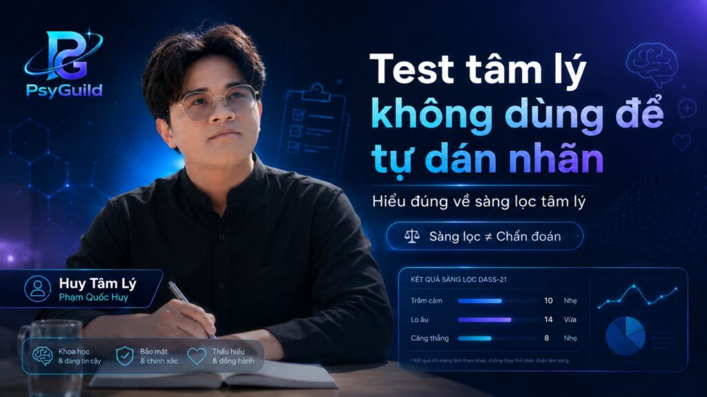 Test tâm lý không dùng để tự dán nhãn: hiểu đúng về sàng lọc tâm lý”