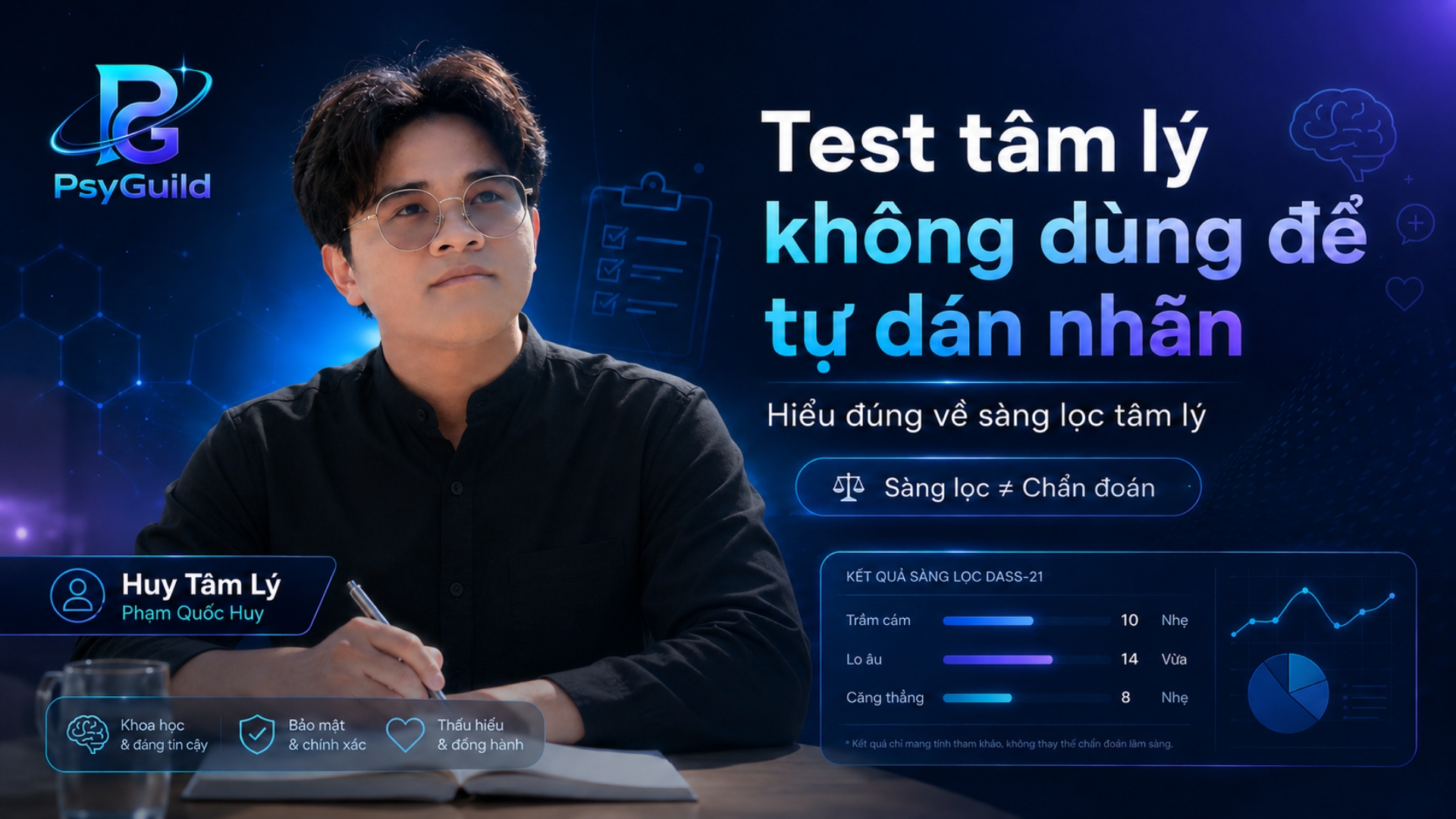 Test tâm lý không dùng để tự dán nhãn: hiểu đúng về sàng lọc tâm lý”