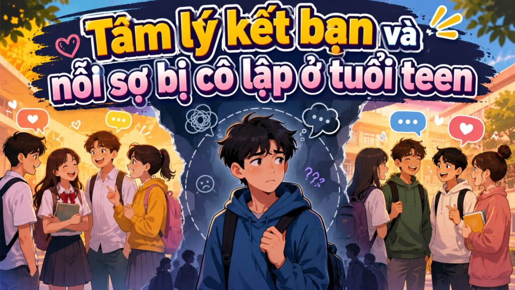 TÂM LÝ KẾT BẠN VÀ NỖI SỢ BỊ CÔ LẬP Ở TUỔI TEEN