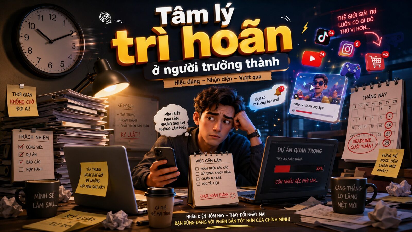 TÂM LÝ TRÌ HOÃN Ở TUỔI TRƯỞNG THÀNH