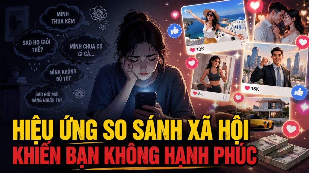 HIỆU ỨNG SO SÁNH XÃ HỘI KHIẾN BẠN KHÔNG HẠNH PHÚC