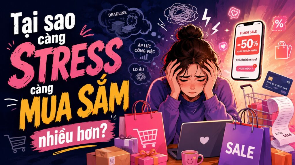 TẠI SAO CÀNG STRESS CÀNG MUA SẮM NHIỀU HƠN?
