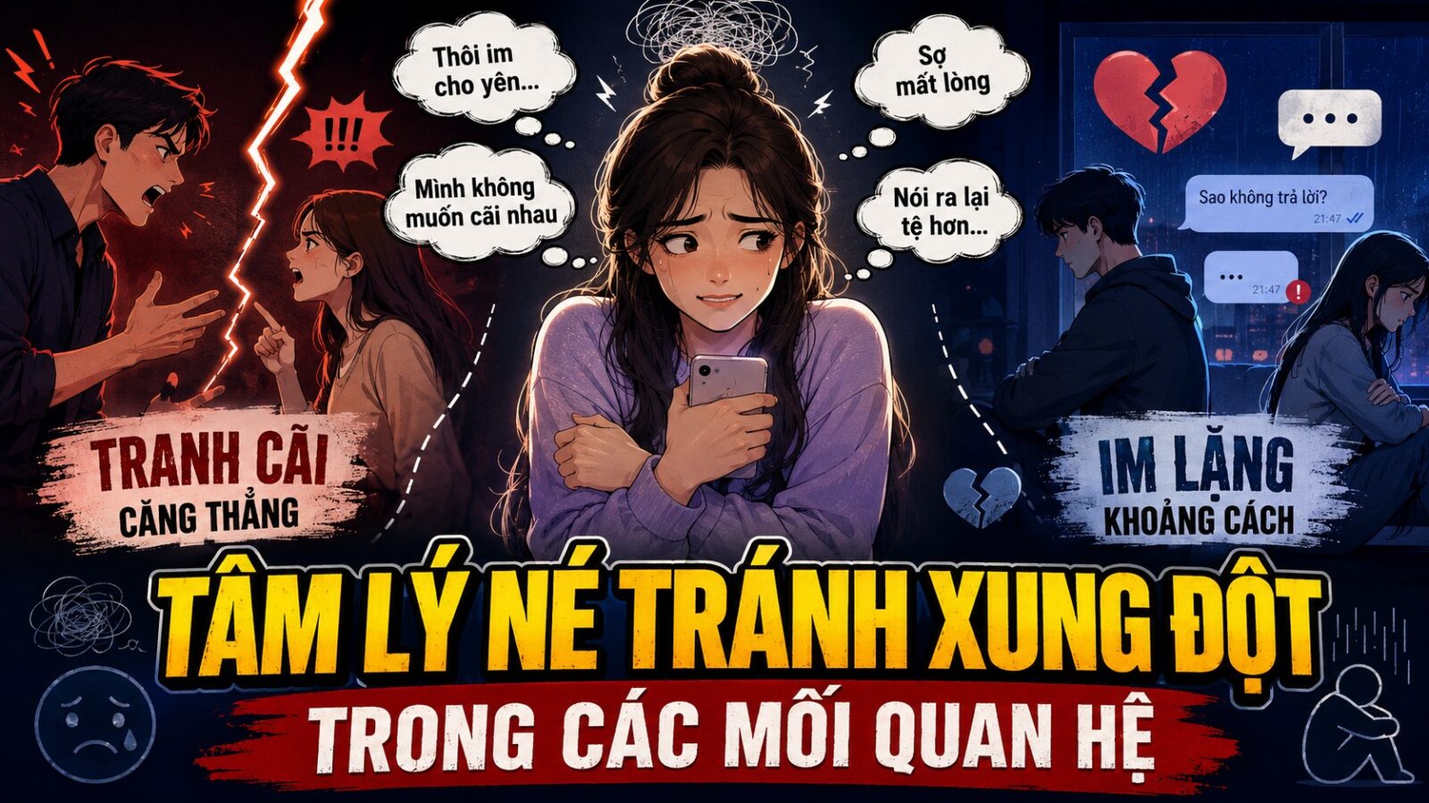 TÂM LÝ NÉ TRÁNH XUNG ĐỘT TRONG CÁC MỐI QUAN HỆ