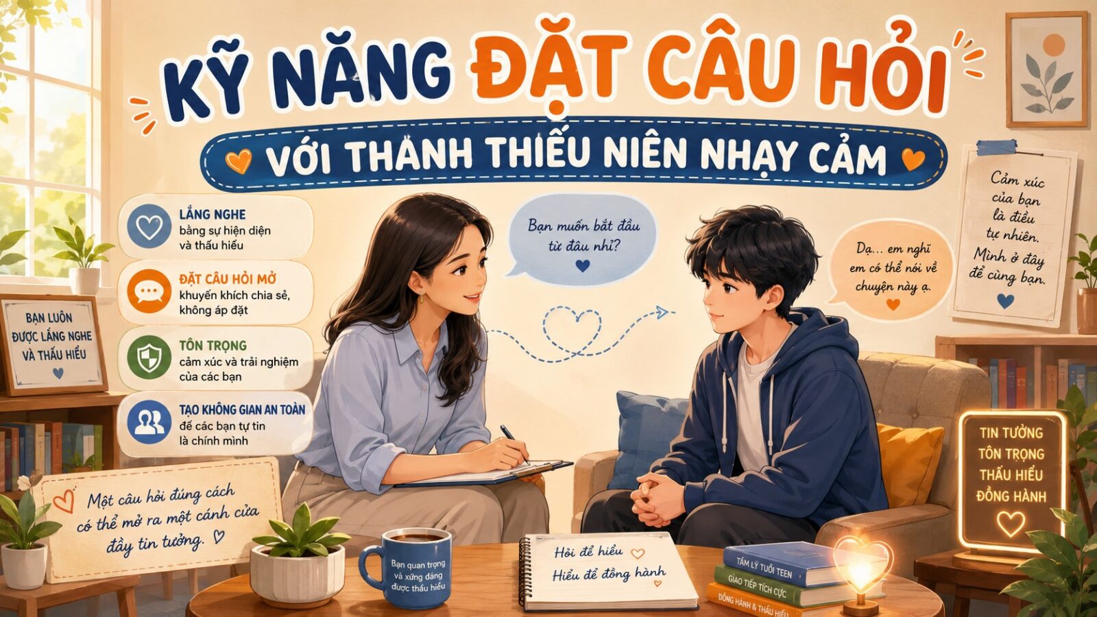 KỸ NĂNG ĐẶT CÂU HỎI VỚI THANH THIẾU NIÊN NHẠY CẢM