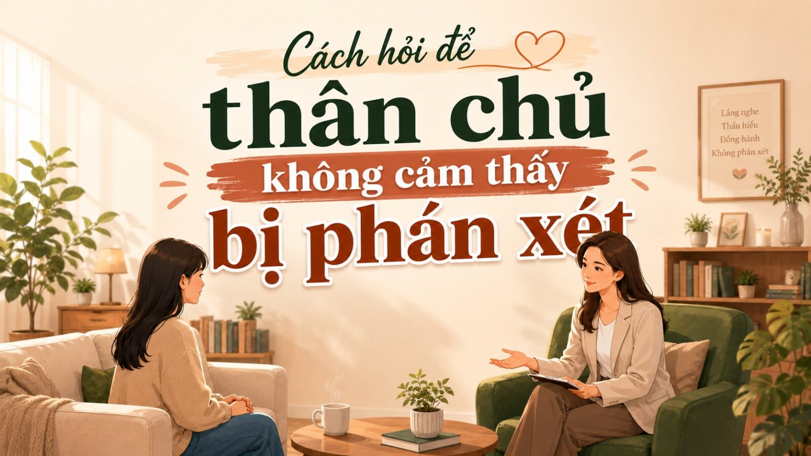 CÁCH HỎI TRONG THAM VẤN ĐỂ THÂN CHỦ KHÔNG CẢM THẤY BỊ PHÁN XÉT