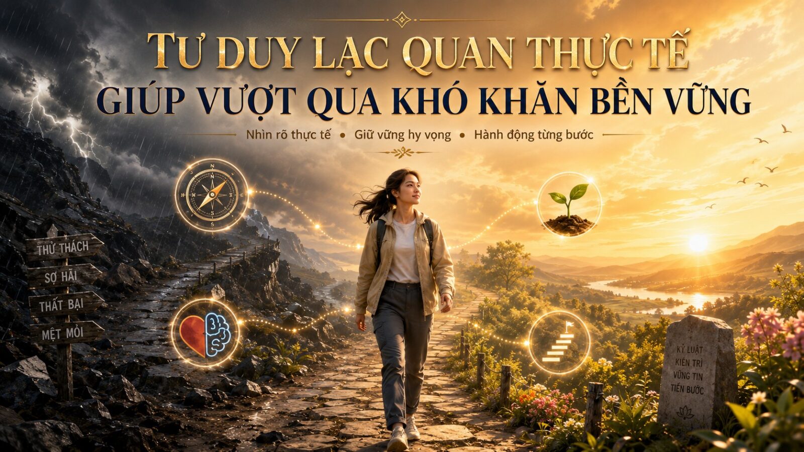 TƯ DUY LẠC QUAN THỰC TẾ GIÚP VƯỢT QUA KHÓ KHĂN BỀN VỮNG