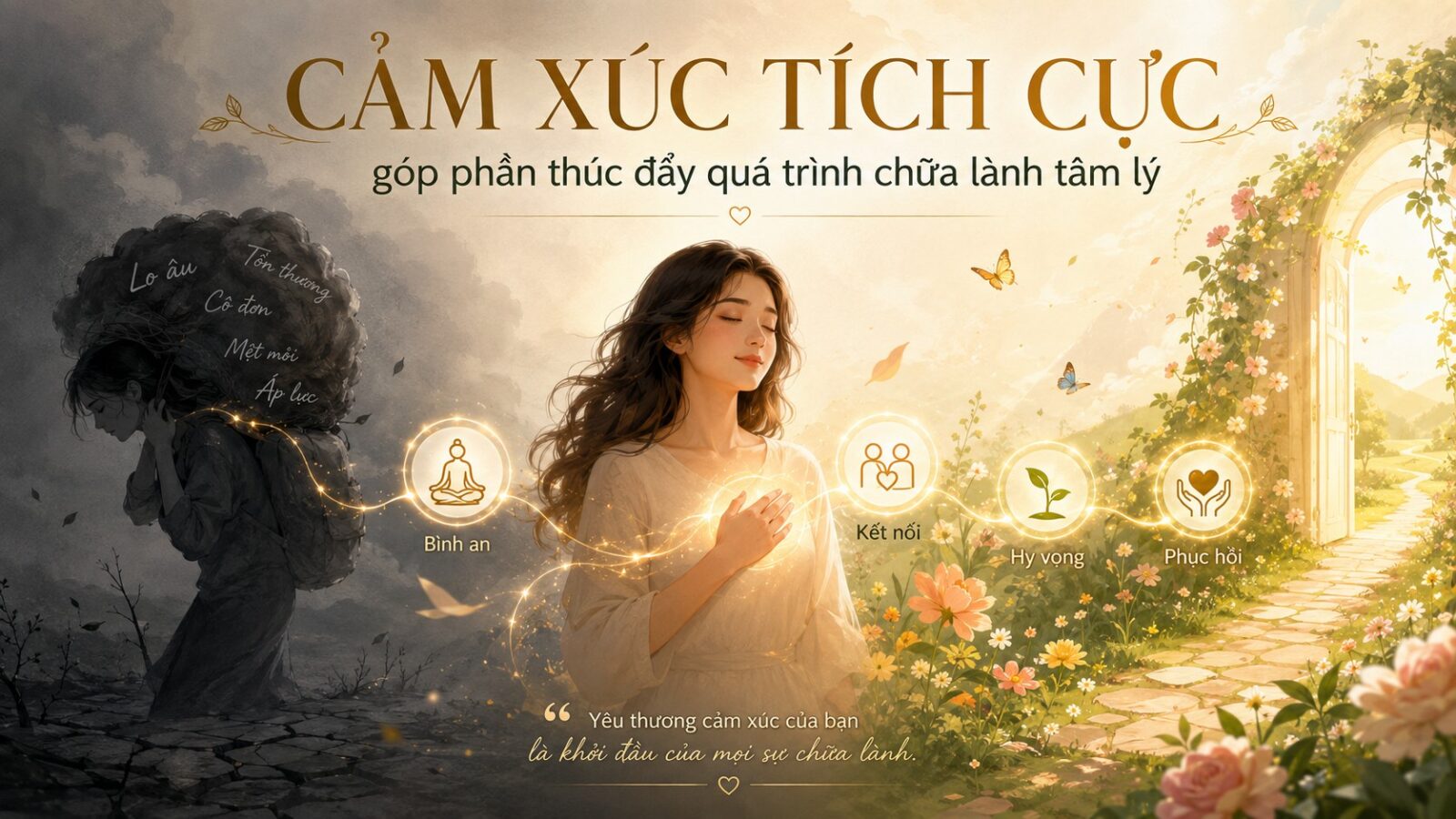 CẢM XÚC TÍCH CỰC GÓP PHẦN THÚC ĐẨY QUÁ TRÌNH CHỮA LÀNH TÂM LÝ